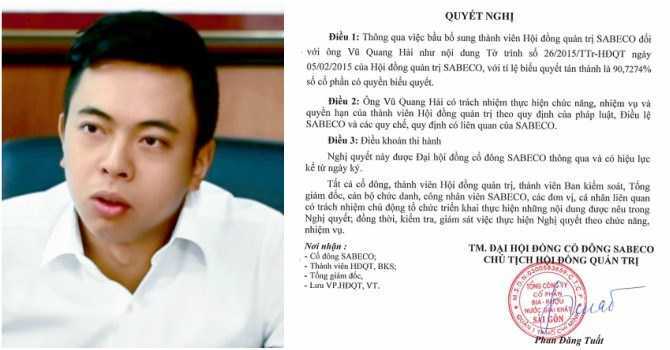 Ông Vũ Quang Hải xin ở lại Sabeco, Bộ Công thương nói gì?