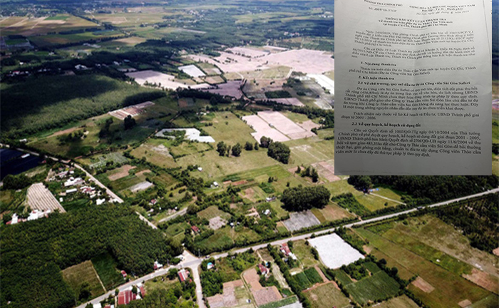 Thanh tra dự án Sài Gòn Safari: Phát hiện hàng loạt sai phạm