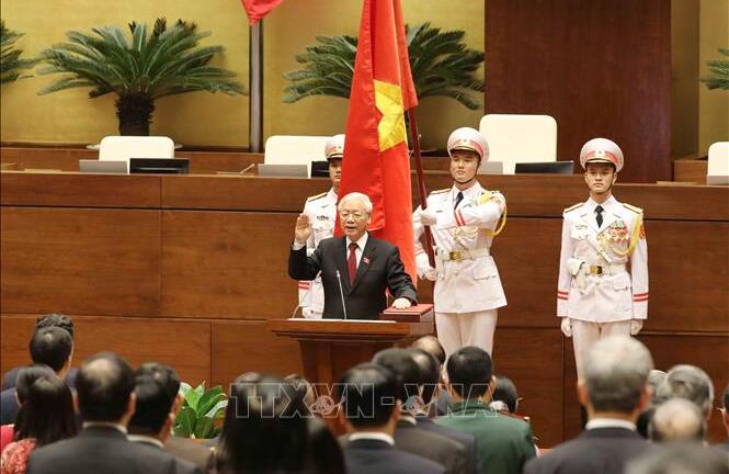 Ảnh: Tổng Bí thư Nguyễn Phú Trọng trong ngày đắc cử Chủ tịch nước