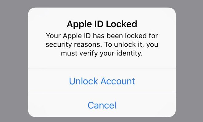 Người dùng iPhone ca thán bị khóa Apple ID