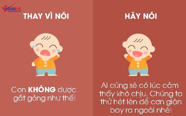 Thay vì nói 'không' để cấm đoán trẻ, cha mẹ hãy dùng những câu sau