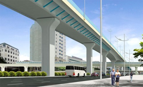Hà Nội khởi công tuyến đường trên cao 5,1km tổng vốn 9.500 tỷ đồng