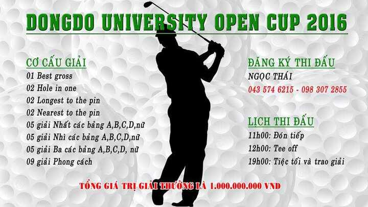 DongDo University Open cup 2016 - Giải golf thường niên của trường Đại học Đông Đô