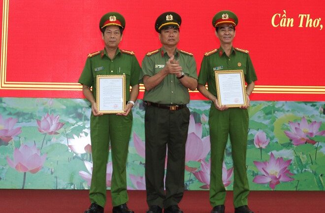 Bổ nhiệm thêm 2 phó giám đốc mới, Công an TP.Cần Thơ có 8 phó giám đốc