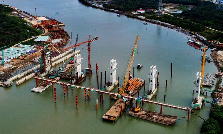 Cận cảnh dự án ngăn triều 10.000 tỷ đồng ở TP.HCM đang 'mắc cạn'