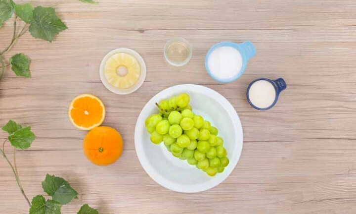 Bật mí cách làm thạch nho cam dứa cho bé nhìn thôi đã thèm