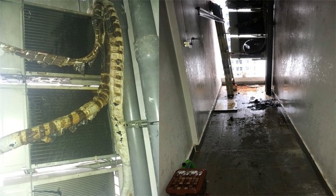 Đun bếp gas công nghiệp gây cháy, chủ căn hộ chung cư lén lút tự dập lửa