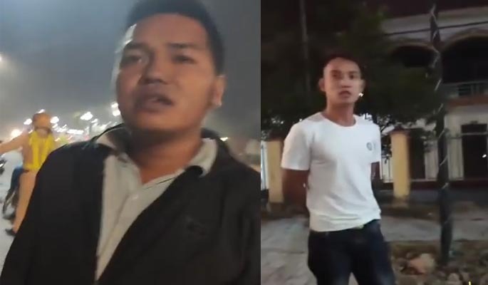 Quay CSGT vô cớ dừng xe, nam thanh niên bị hai người đàn ông lạ mặt bắt xóa clip