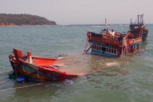 Chìm tàu cá, 2 thuyền viên mất tích trên biển Hải Phòng