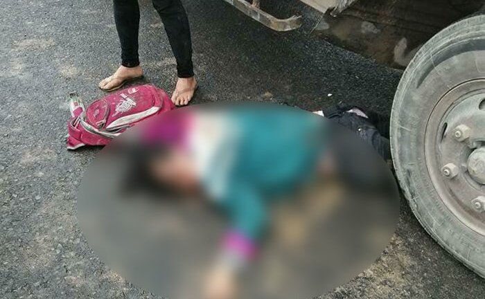 Đi vào đường cấm, tài xế xe tải tông trúng nữ sinh rồi bỏ trốn