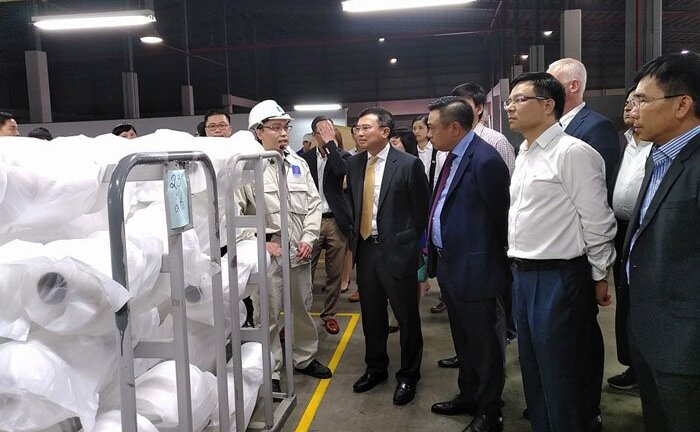 Khởi động lại hoạt động sản xuất nhà máy xơ sợi dầu khí PVTEX