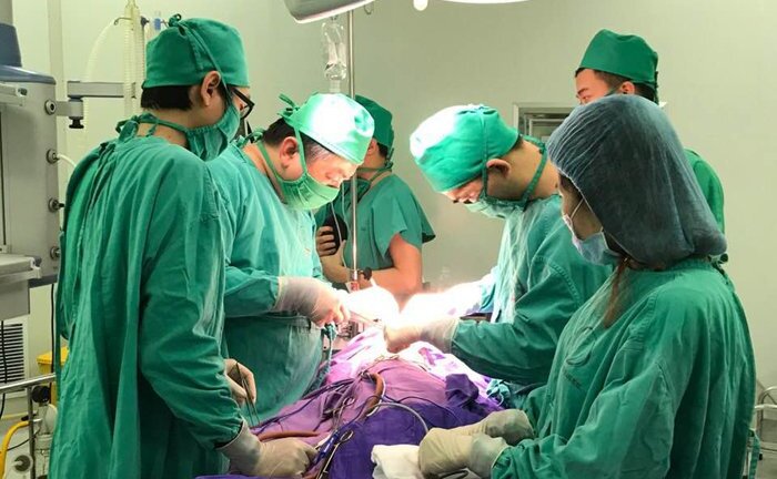 Bé 3 tháng tuổi có nang tuyến phổi 'khổng lồ' được cứu sống