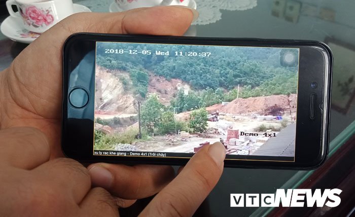 Nghi vấn dự án thi công phát lộ than, chủ tịch xã lắp camera giám sát