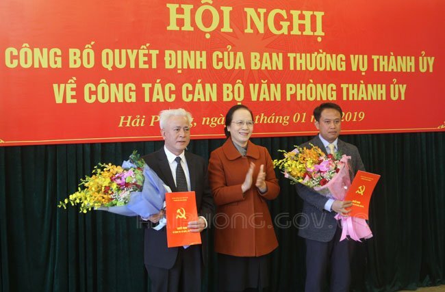 Thành ủy Hải Phòng có Chánh Văn phòng mới