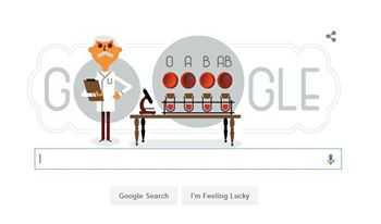 Karl Landsteiner trên doodle google ngày 14/6 là ai?