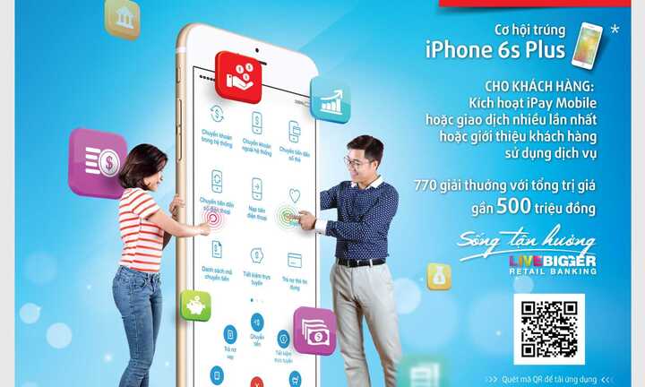 Sử dụng VietinBank iPay Mobile: Thảnh thơi trúng quà lớn