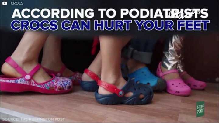 Đi dép Crocs quá lâu có hại cho chân?