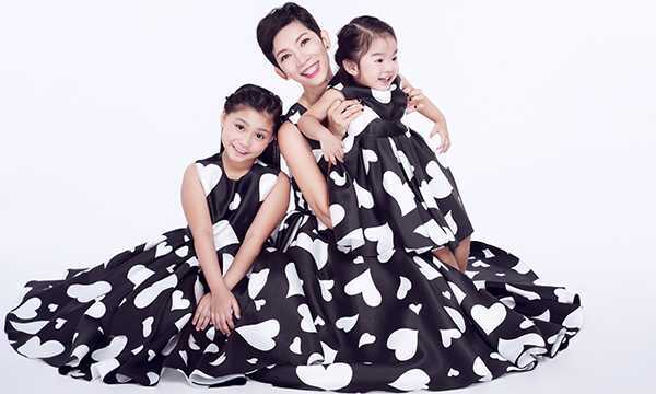 Xuân Lan khoe con gái cưng và con gái nuôi kháu khỉnh