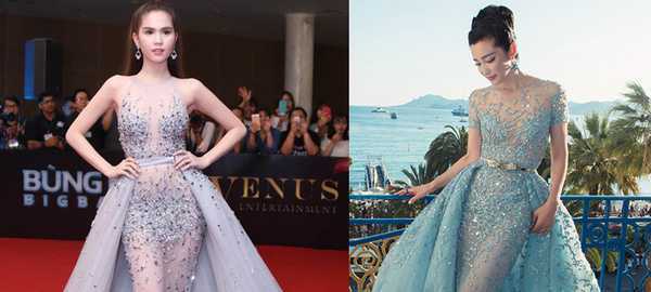Ngọc Trinh diện đồ nhái, Jennifer Phạm xinh đẹp với váy xuyên thấu lộ nội y