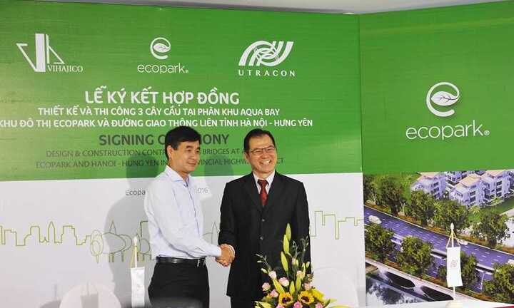 Ecopark tiếp tục xây dựng 3 cây cầu tại phân khu mới Aqua Bay