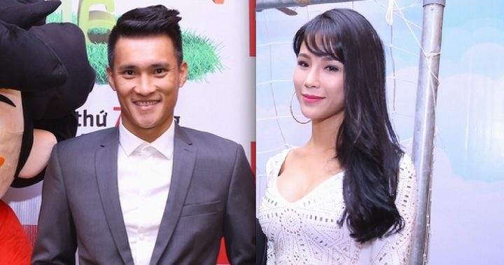 Diệp Lâm Anh nữ tính bên Công Vinh lịch lãm