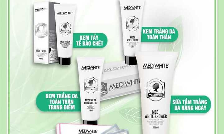 Medi White hướng dẫn liệu trình trắng da toàn thân hiệu quả hơn 80% trong 3 tuần