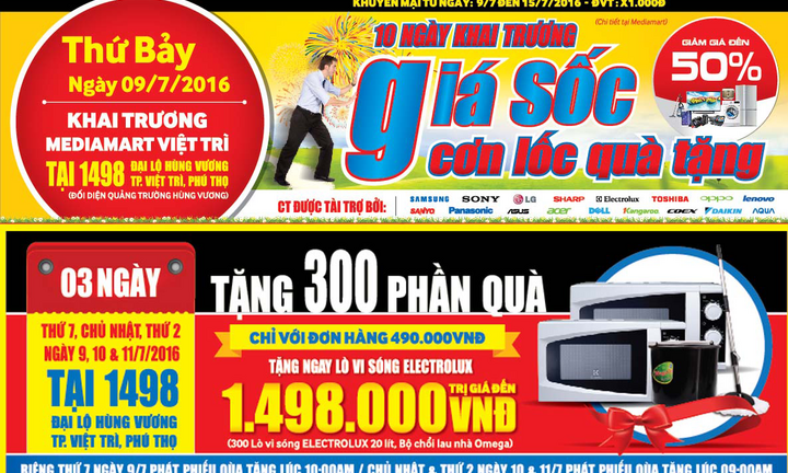 Mediamart khai trương đại siêu thị hiện đại bậc nhất tại Việt Trì