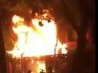 Hải Dương: Quán bar cháy rụi trong đêm, nhiều người hoảng loạn bỏ chạy