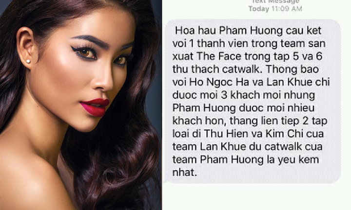 Phạm Hương bị tố gian lận, câu kết với thành viên BTC The Face