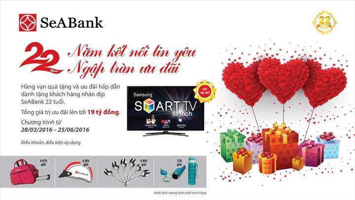 Chúc mừng những khách hàng đầu tiên trúng thưởng chương trình '22 năm kết nối tin yêu - ngập tràn ưu đãi' của SeABank