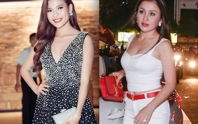 Thuý Diễm đọ vẻ gợi cảm bên Janny Thuỷ Trần