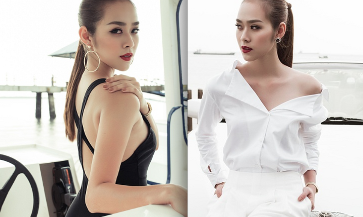 'Gái một con' Diệp Bảo Ngọc diện bikini lả lơi trễ nải đón tuổi mới