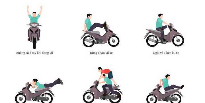 Chắc chắn sẽ bị tịch thu xe máy nếu có những hành động này
