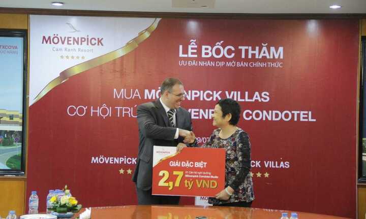 Movenpick Cam Ranh Resort: Trao thưởng căn hộ 2,7 tỷ đồng cho khách hàng mua 2 biệt thự