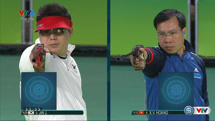 Xem lại loạt bắn giành huy chương bạc 50m súng ngắn của Hoàng Xuân Vinh