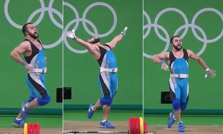 VĐV cử tạ nhảy 'điệu con gà' ăn mừng chiến thắng siêu dễ thương