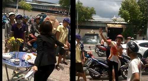 Chưa kịp thắp hương đã bị 'cô hồn sống' giật đồ, chủ nhà điên tiết ném mâm đồ cúng