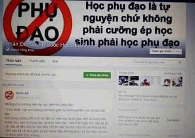 Nhà trường ép học phụ đạo, học sinh phản đối trên Facebook