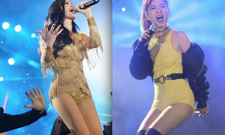 Đông Nhi đọ vẻ gợi cảm với Đinh Hương