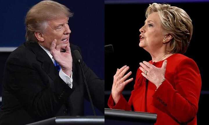 'Trump khịt mũi' và bộ đồ đỏ rực của bà Clinton gây 'sốt' mạng xã hội