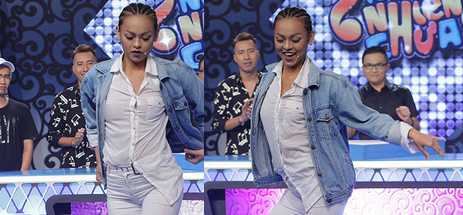 Mai Ngô diện mốt không nội y, nhảy múa trên truyền hình