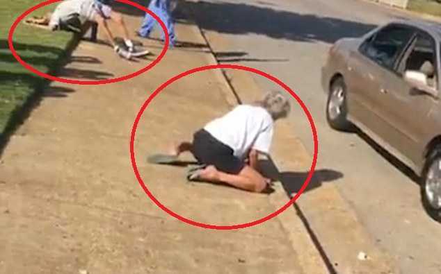 Clip sốc: Cặp vợ chồng 'phê' ma túy quằn quại, lăn lộn giữa phố