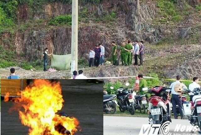 Hoảng hồn phát hiện xác phụ nữ tự thiêu dưới chân đồi