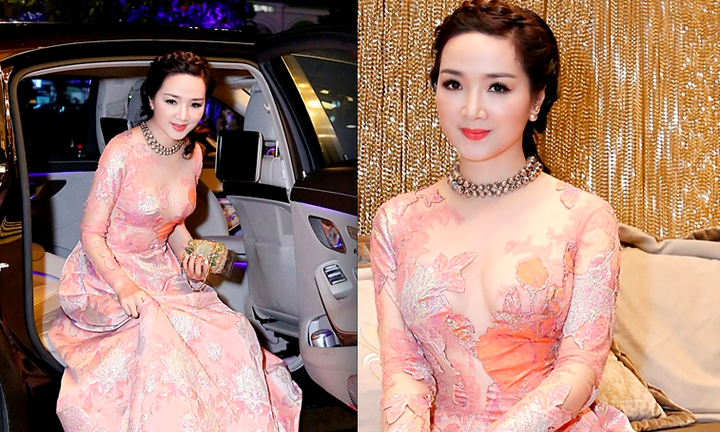 Hoa hậu Giáng My dạn dĩ khoe vẻ gợi cảm