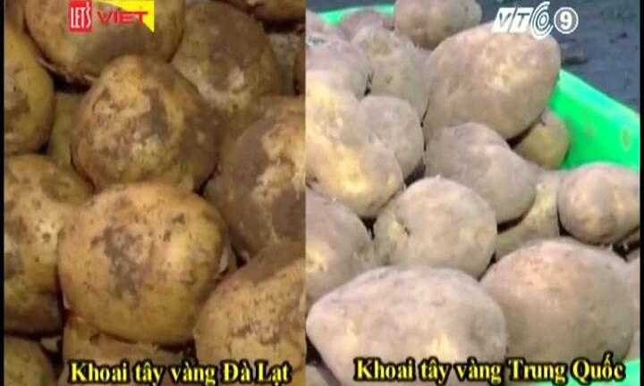 Phân biệt khoai tây Đà Lạt và Trung Quốc