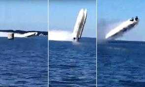 Thuyền đua lộn nhào ở tốc độ 225km/h, lái thuyền và hoa tiêu chết tại chỗ