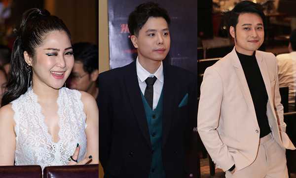 Hương Tràm gợi cảm cùng Quang Vinh đến mừng Trịnh Thăng Bình