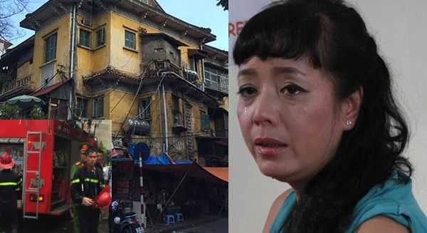 Cháy lớn ngay dưới nhà NSƯT Chiều Xuân ở Nguyễn Thái Học