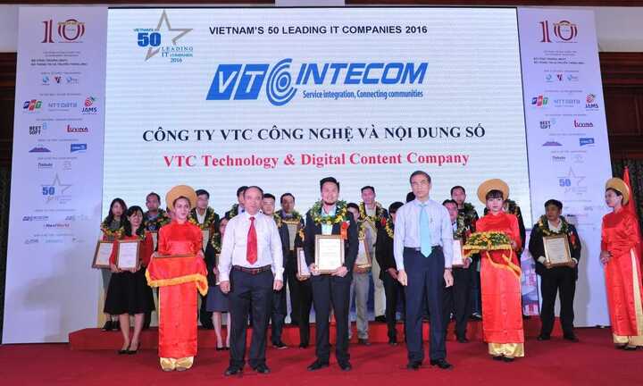 VTC Intecom nhận danh hiệu 50 Doanh nghiệp CNTT hàng đầu Việt Nam 2016