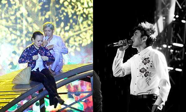 Hoài Linh – Đan Trường ngọt ngào với Việt Hương giữa mưa lớn